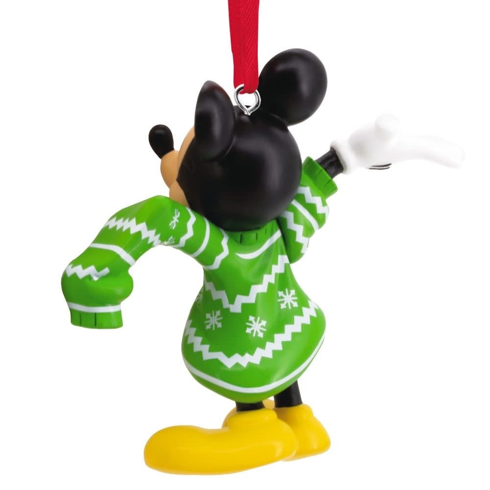 Kerstornament: Mickey  Mouse -Green - Sweater