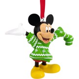 Kerstornament: Mickey  Mouse -Green - Sweater