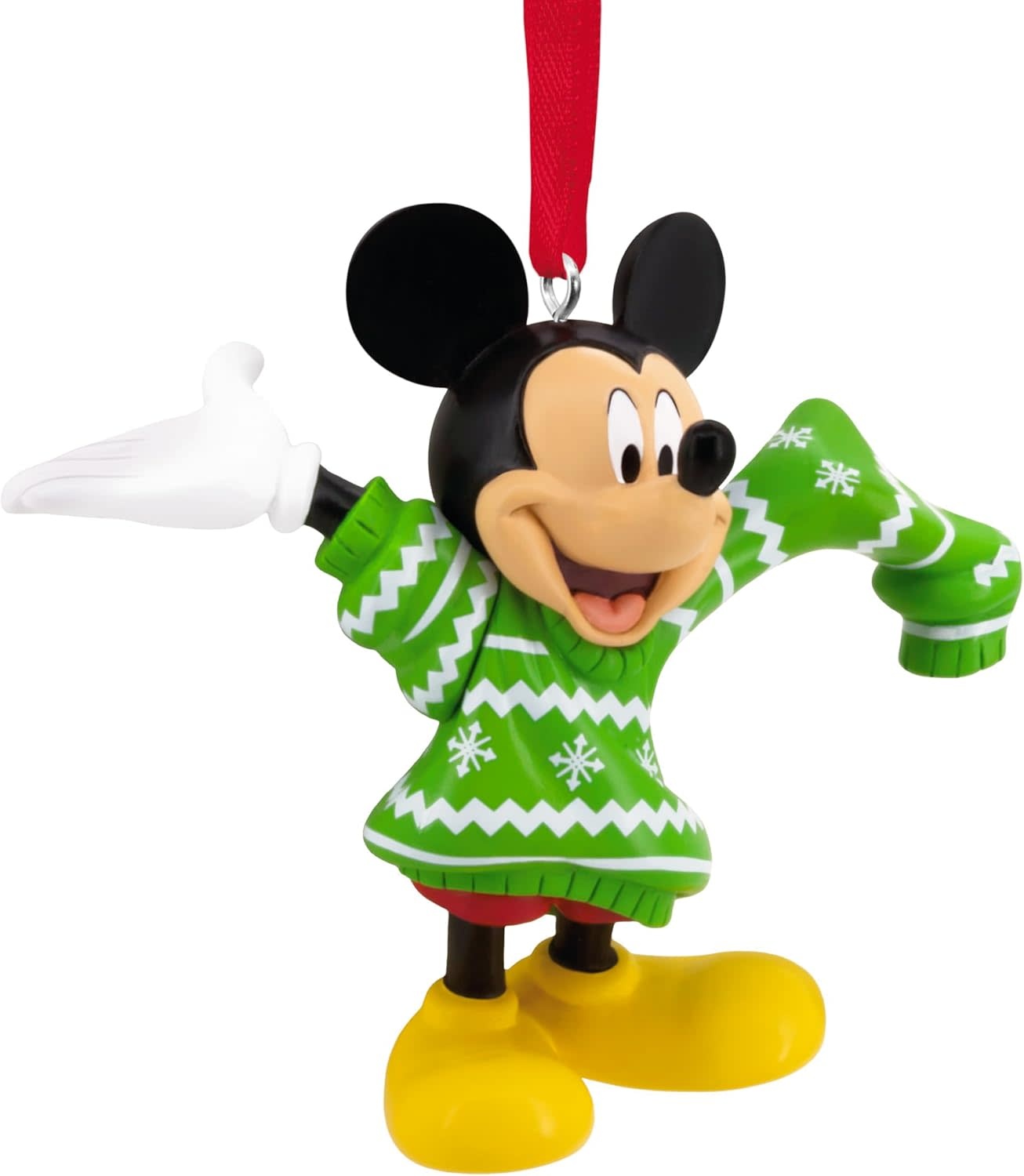 Kerstornament: Mickey  Mouse -Green - Sweater
