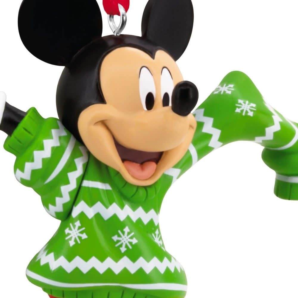Kerstornament: Mickey  Mouse -Green - Sweater