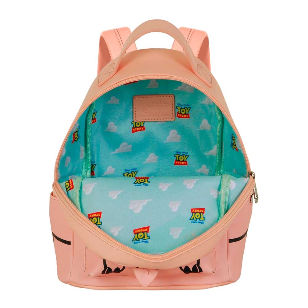 Backpack: Superleuke Hamm Toy Story rugzak voor echte fans! Met hoofdvak, voorvak, 2 zijzakken en handig binnenvak