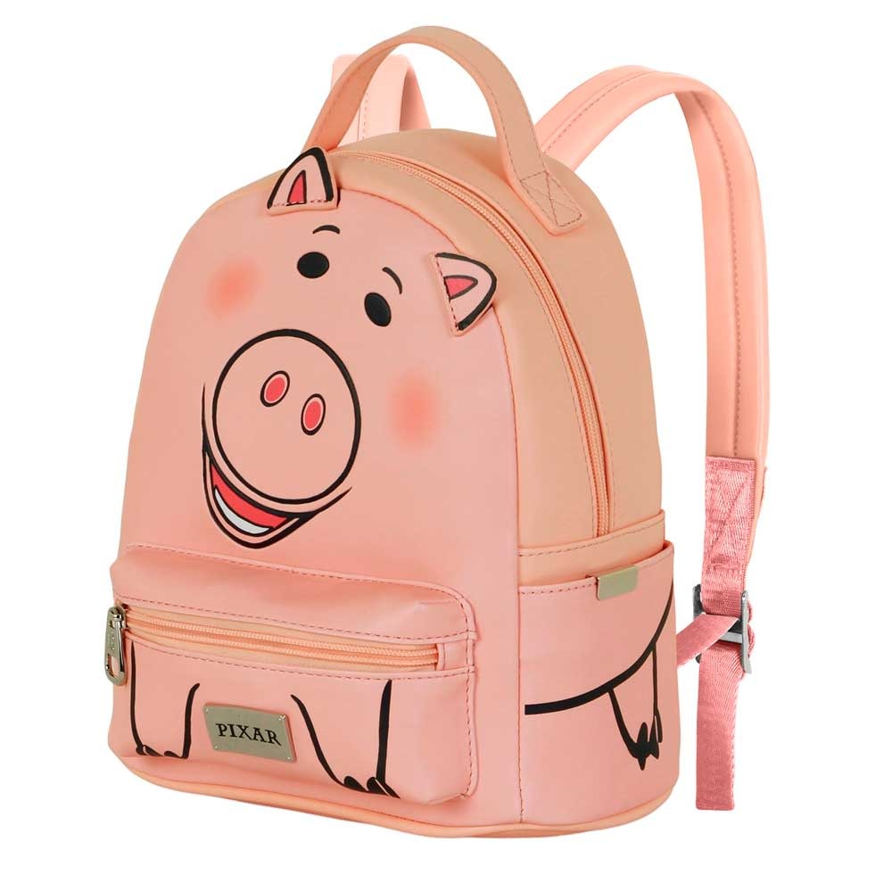 Backpack: Superleuke Hamm Toy Story rugzak voor echte fans! Met hoofdvak, voorvak, 2 zijzakken en handig binnenvak