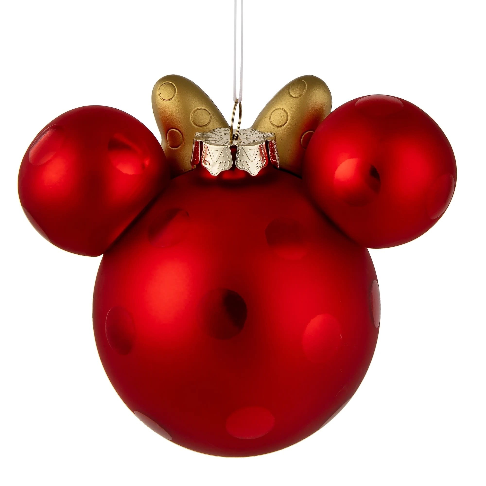 Kerstornament: Minnie Mouse -Ears- Icon- Glass