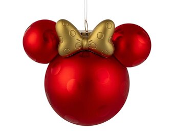 Kerstornament: Minnie Mouse -Ears- Icon- Glass
