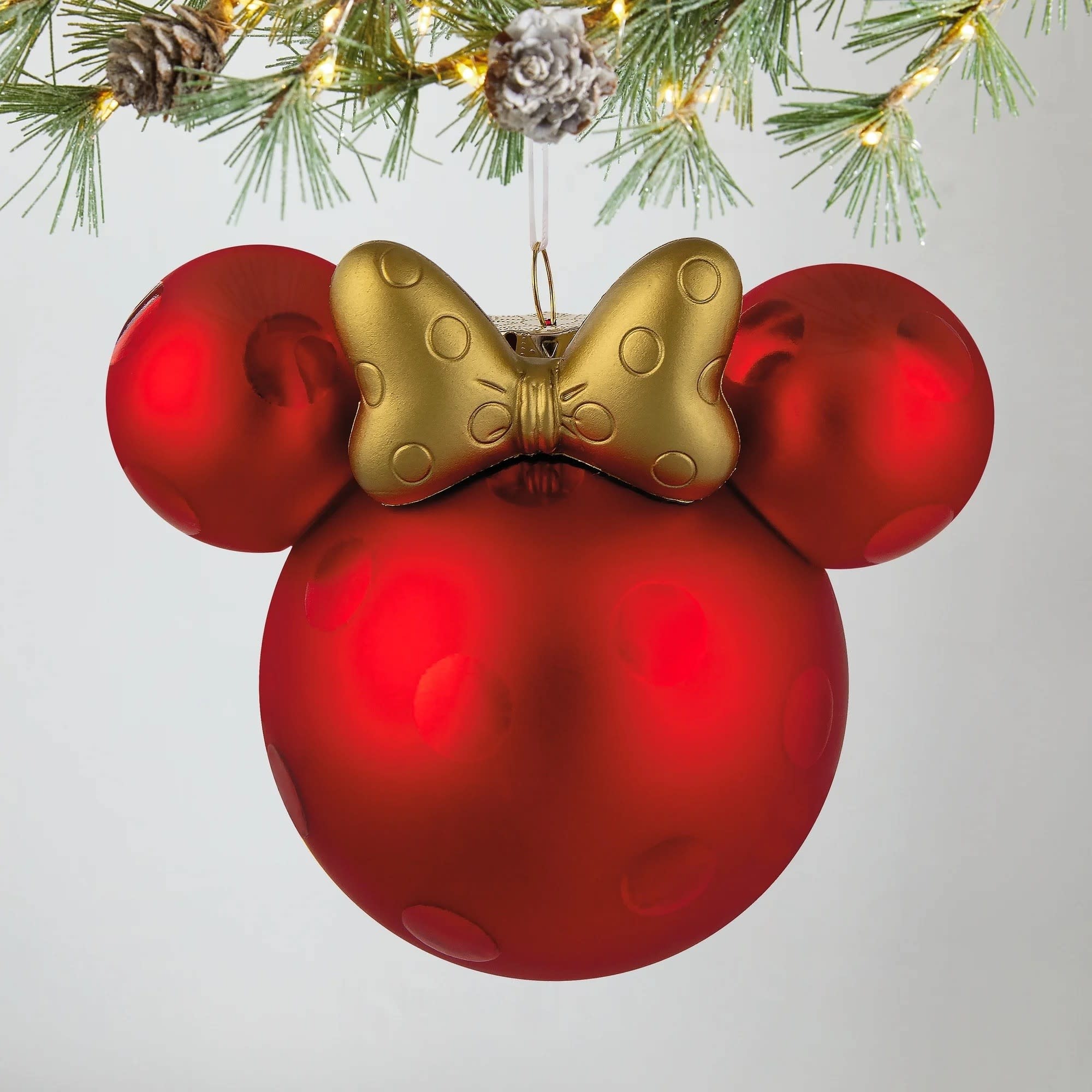 Kerstornament: Minnie Mouse -Ears- Icon- Glass