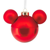 Kerstornament: Mickey Mouse Ears Icon - Blown - Glass