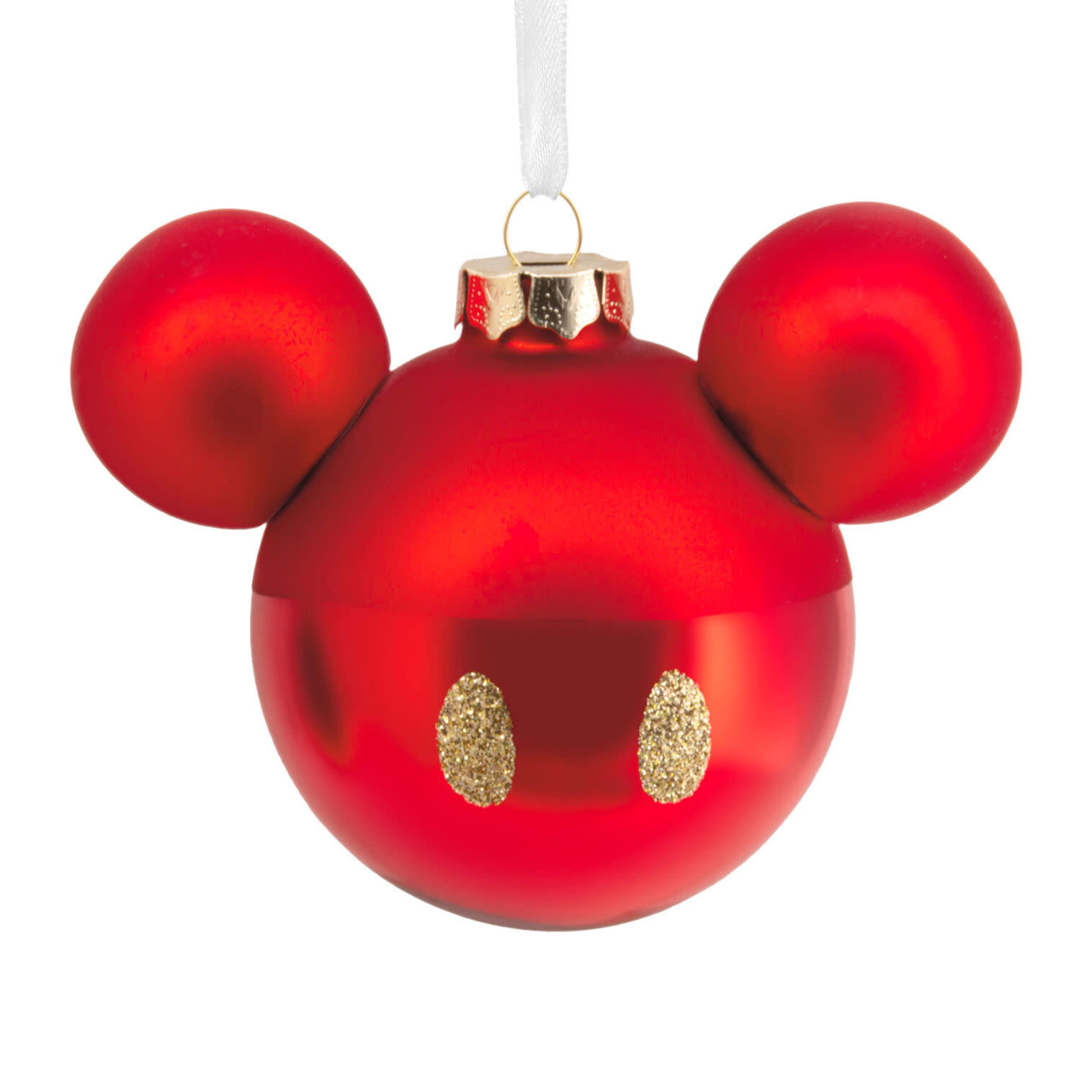 Kerstornament: Mickey Mouse Ears Icon - Blown - Glass
