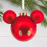 Kerstornament: Mickey Mouse Ears Icon - Blown - Glass
