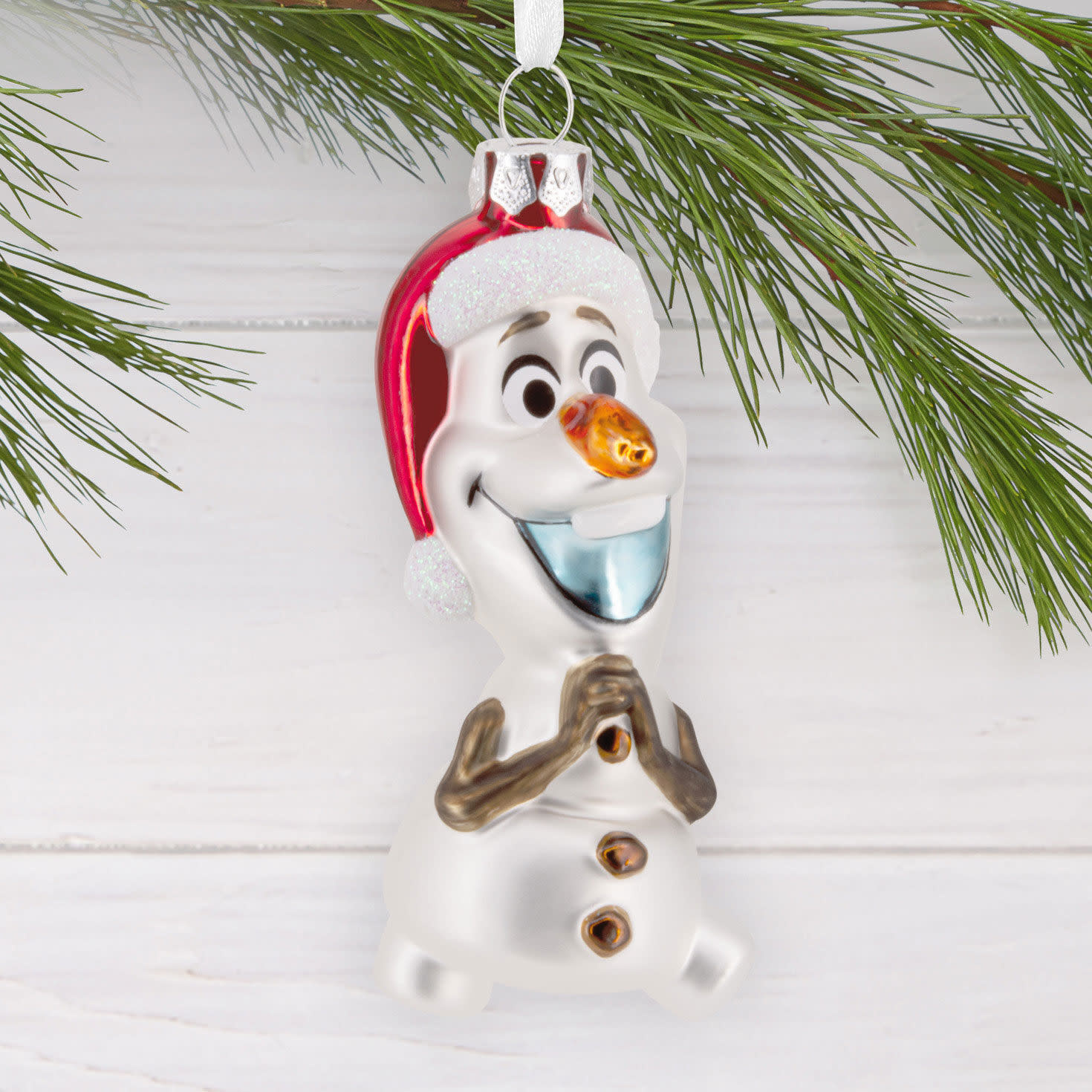 Kerstornament:  Olaf - Glas