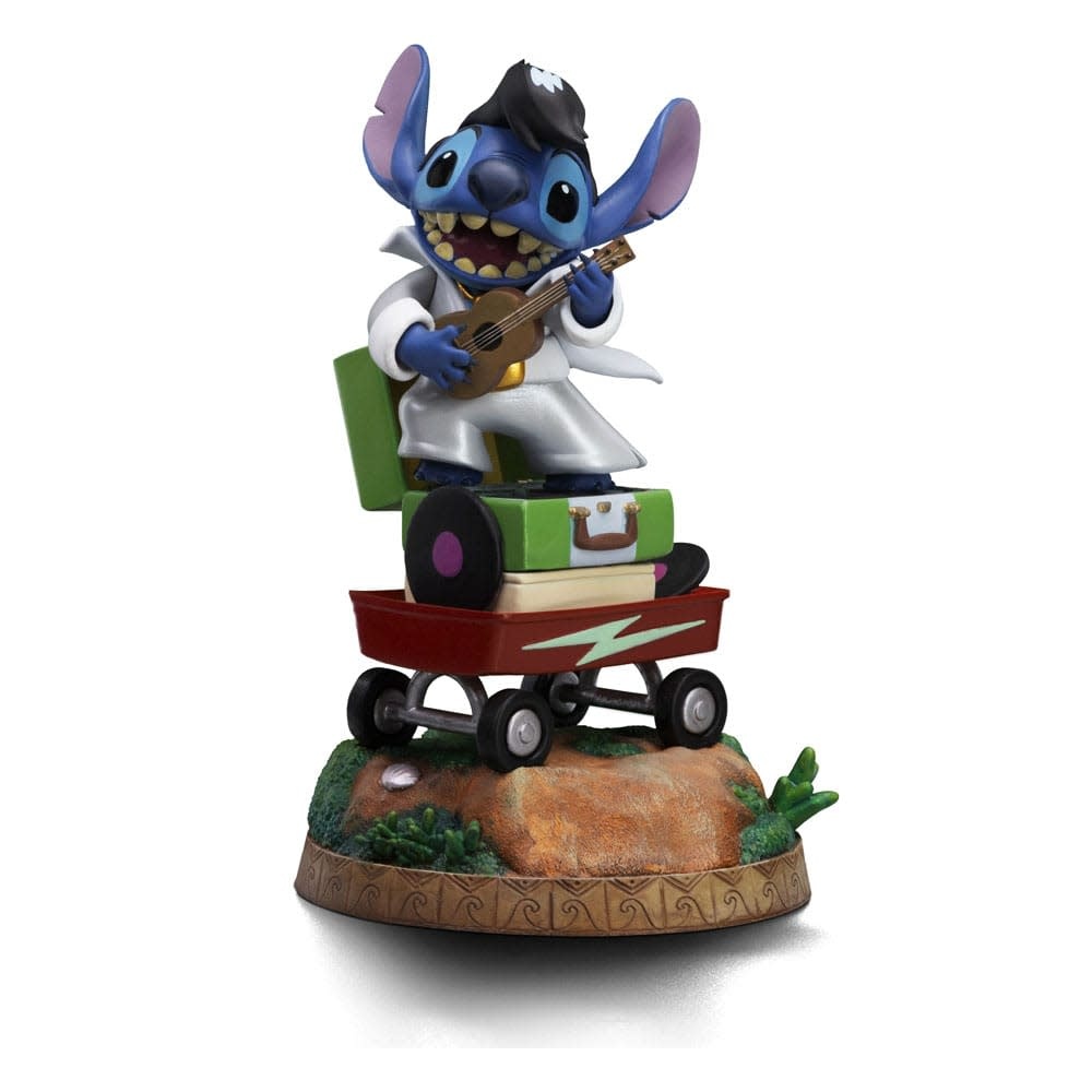 Figurine: Stitch (King of Rock 1/10) - Art Scale Statue - 17 cm