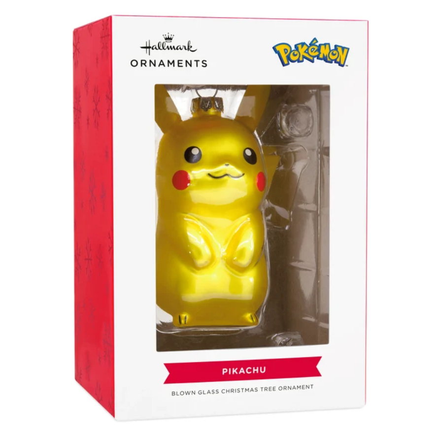 Kerstornament: Pikachu - Glass