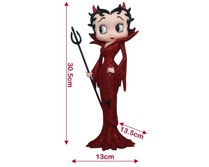 Figurine: Betty Boop Devil - Red Glitter Dress 30.5cm
