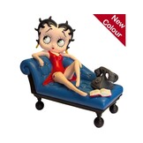 Figurine: Betty Boop On Blue Chaise Lounge
