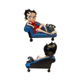 Figurine: Betty Boop On Blue Chaise Lounge