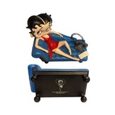 Figurine: Betty Boop On Blue Chaise Lounge