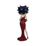 Figurine: Betty Boop With Blue Glitter Pillow Box (Red Dress)