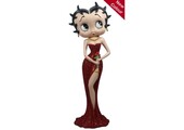 Figurine: Betty Boop Holding Flowers Red Glitter Dress