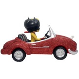 Figurine: Betty Boop In Sports Car - Red Glitter