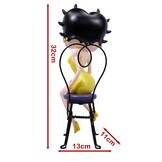 Figurine: Betty Boop - on Chair Yellow Glitter 32.0 cm