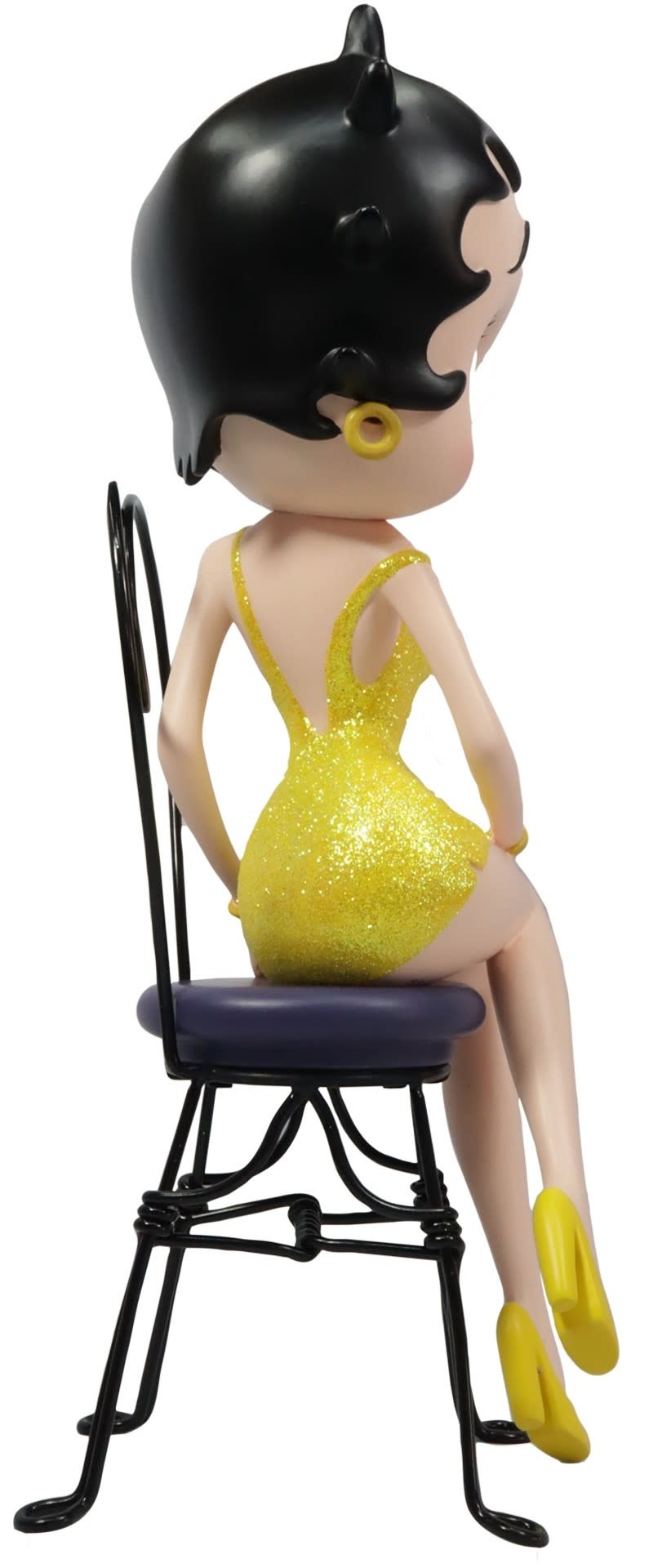 Figurine: Betty Boop - on Chair Yellow Glitter 32.0 cm