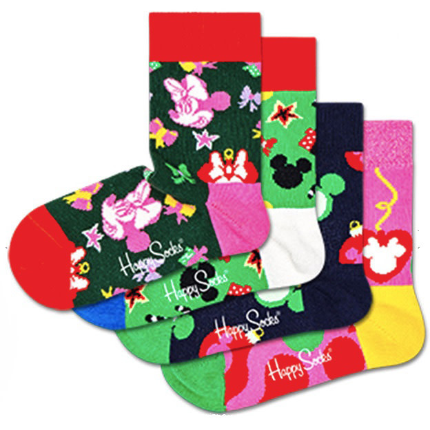 Happy Socks: 4-pack Disney Holiday 0-12 M