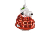 Kerstornament: Snoopy Coat - Glass