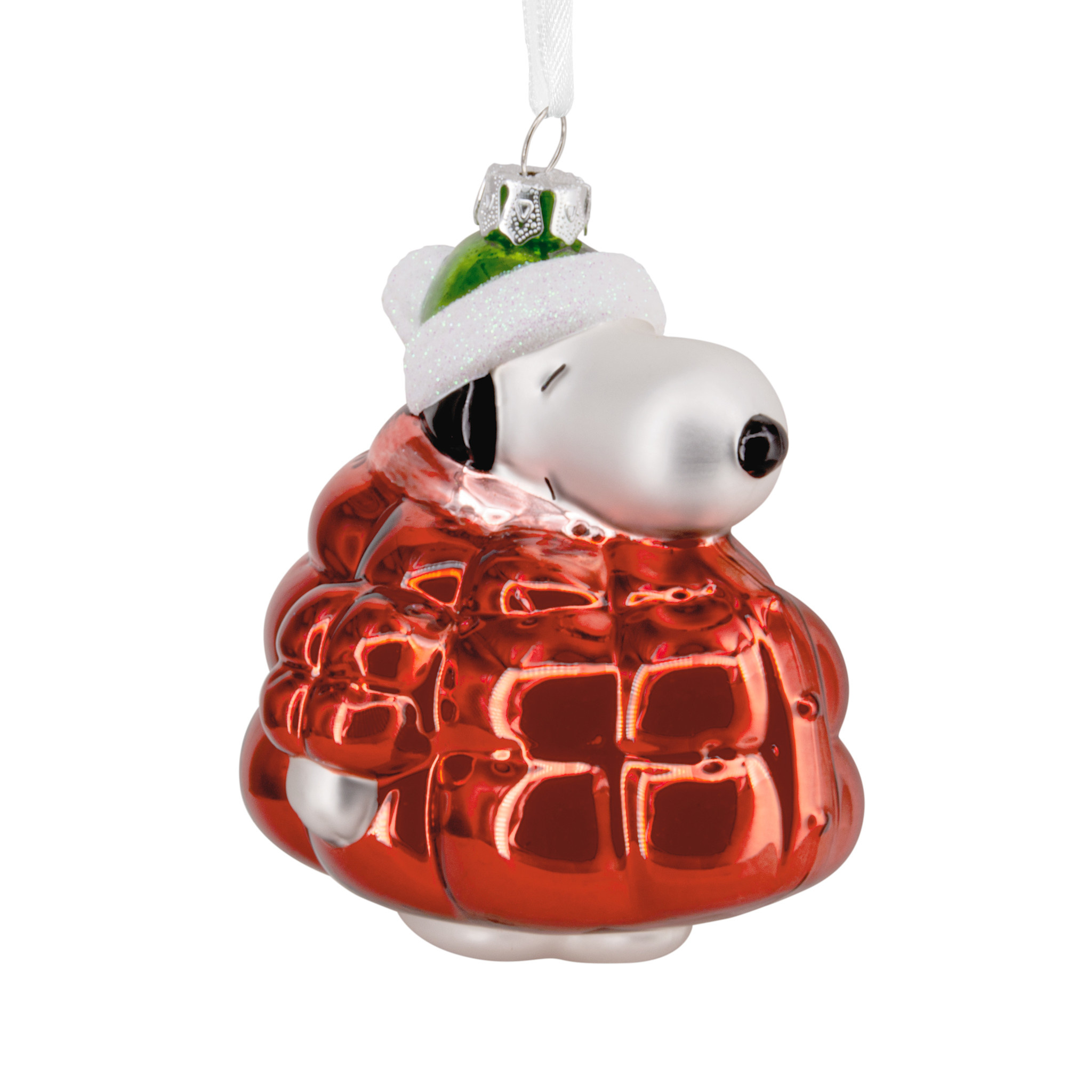 Kerstornament: Snoopy Coat - Glass