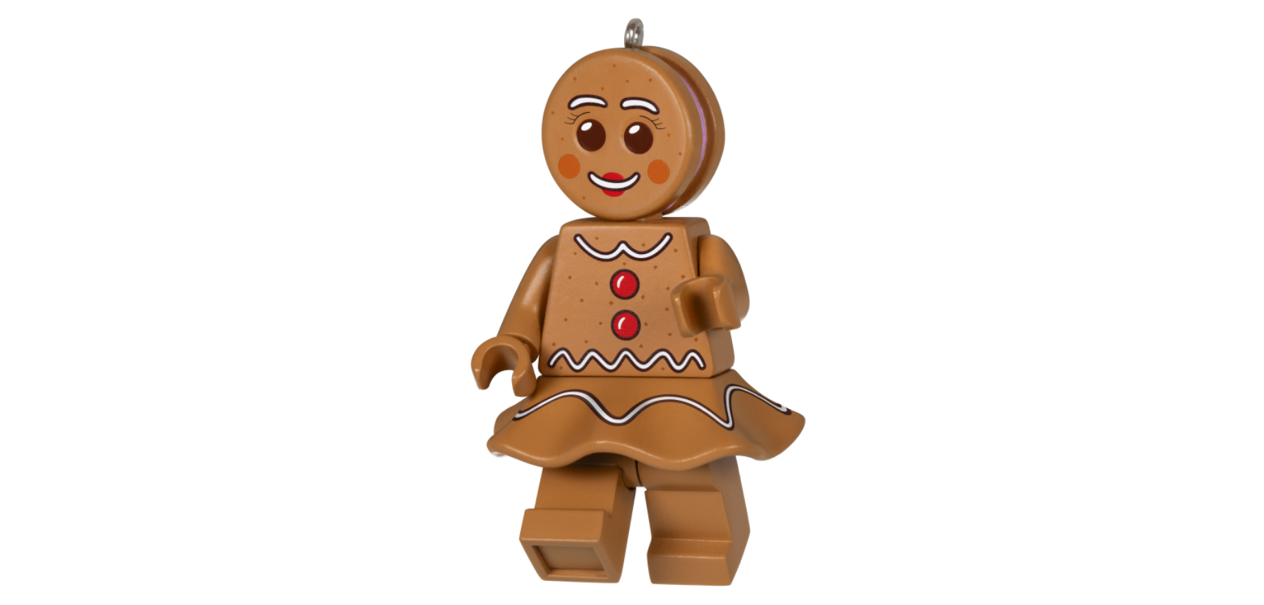 Kerstornament: LEGO Gingerbread Girl