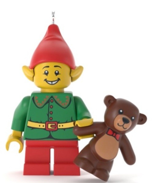 Kerstornament: LEGO Elf & Teddy