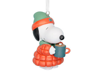 Kerstornament:  Snoopy Cocoa
