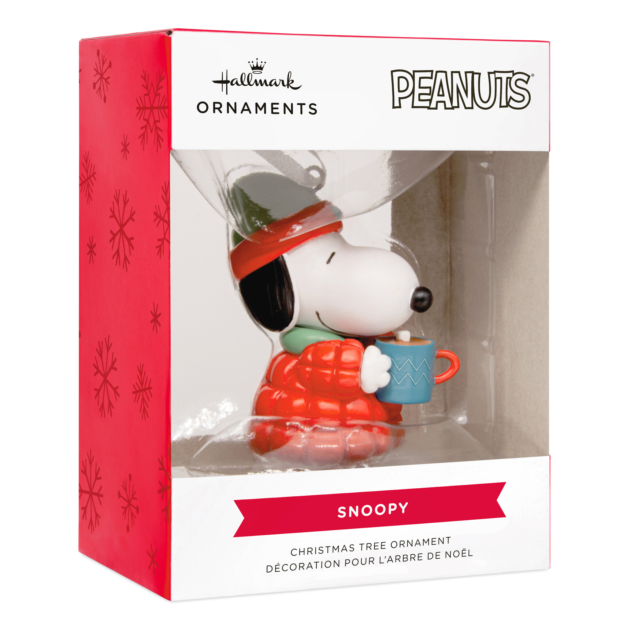 Kerstornament:  Snoopy Cocoa