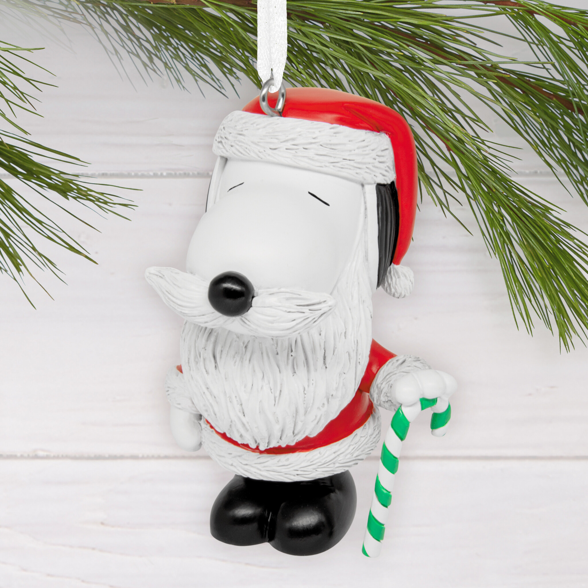 Kerstornament:  Snoopy Santa