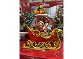 Figurine: Slee met snowglobe - Mickey, Minnie en Pluto
