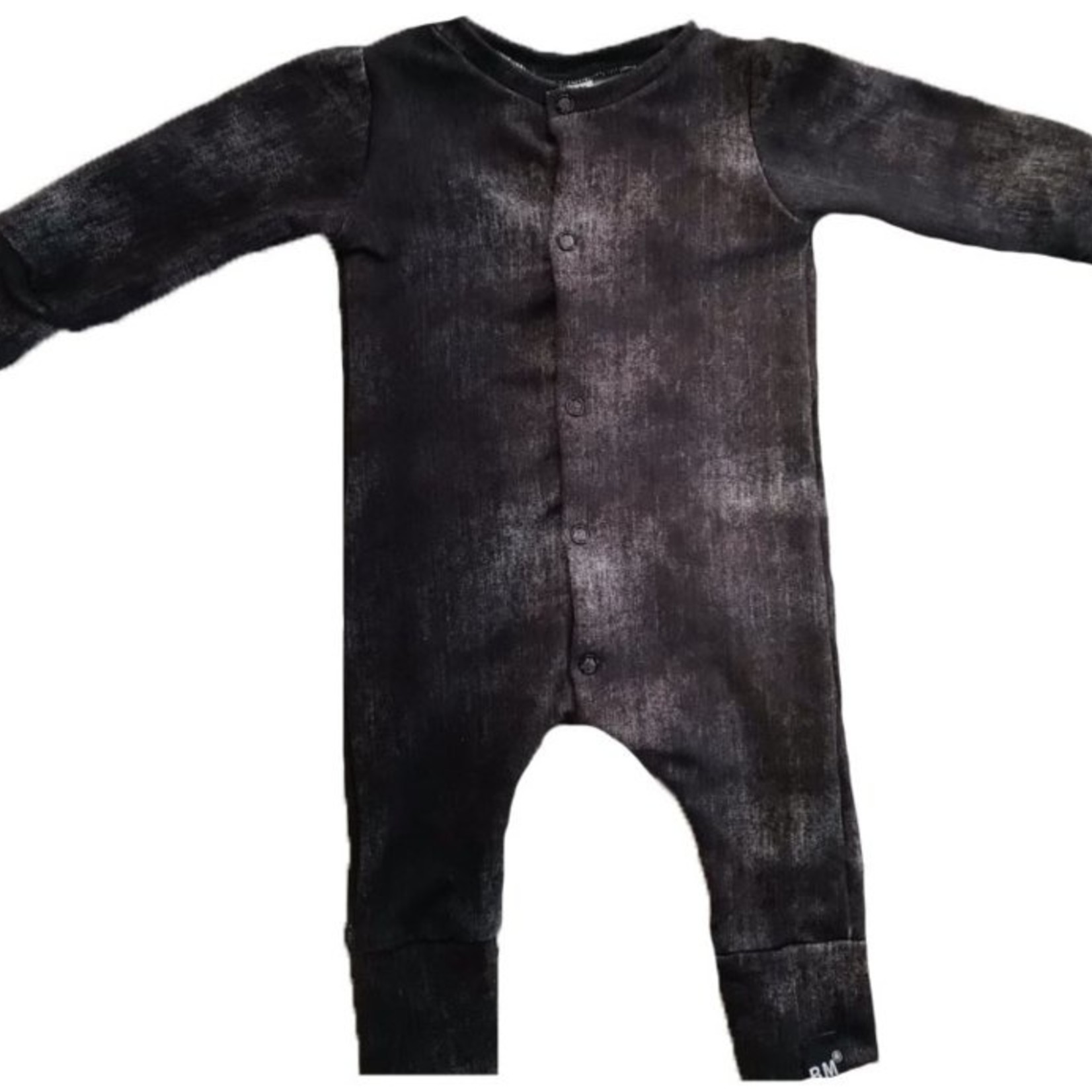 Zwart denim onesie (drukkers)