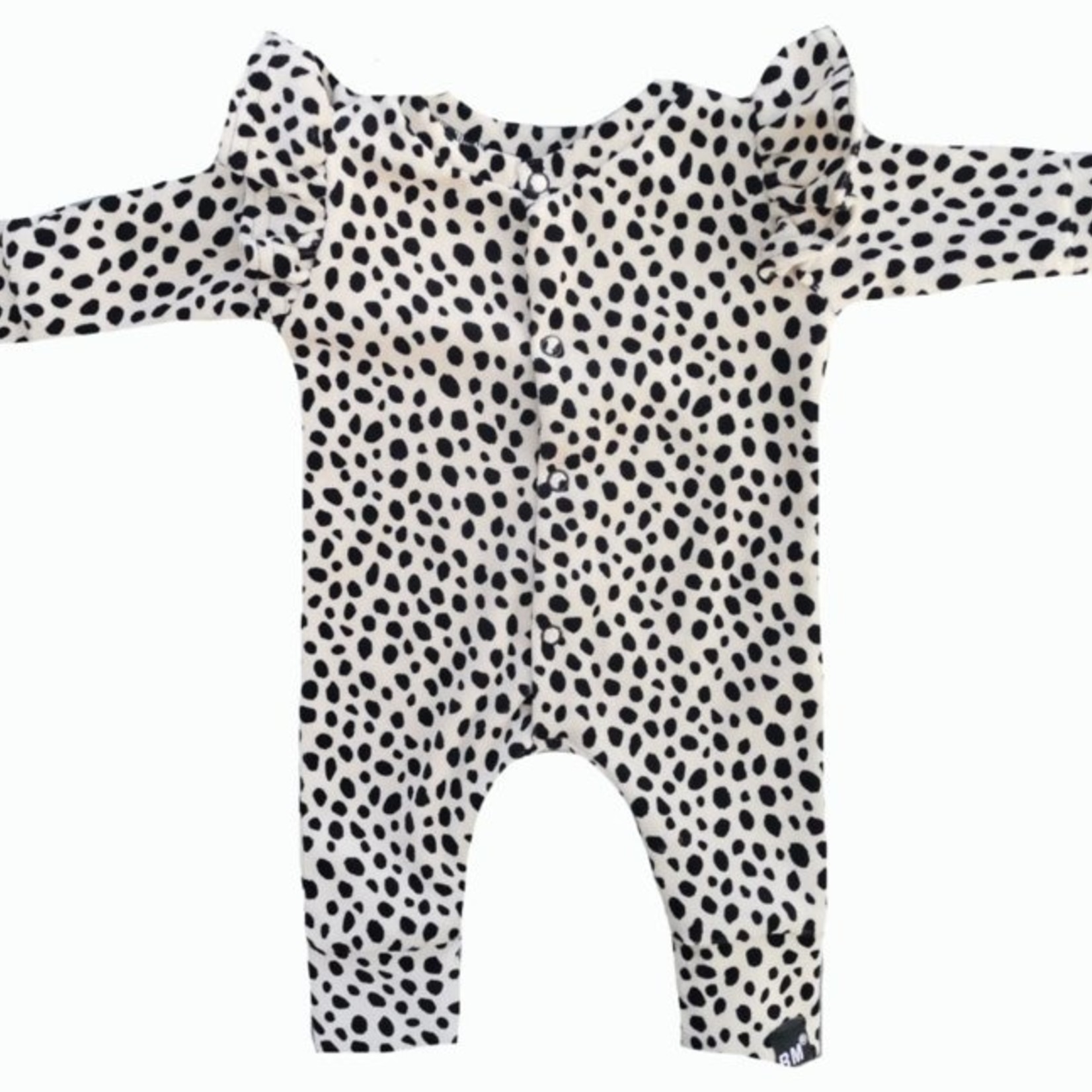 Dot sand velours vleugel onesie (drukkers)
