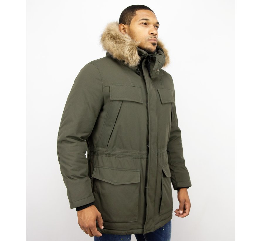 Parka Heren - Groene Lange Winterjas