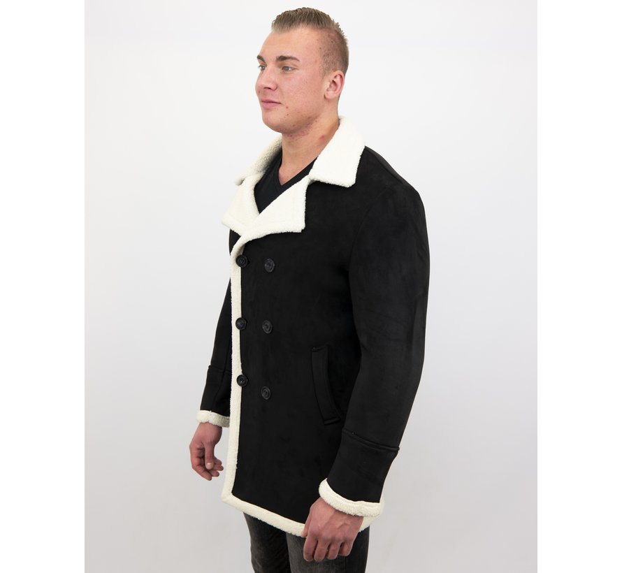 Lammy Coat jas heren - Bontjas Parka - Zwart