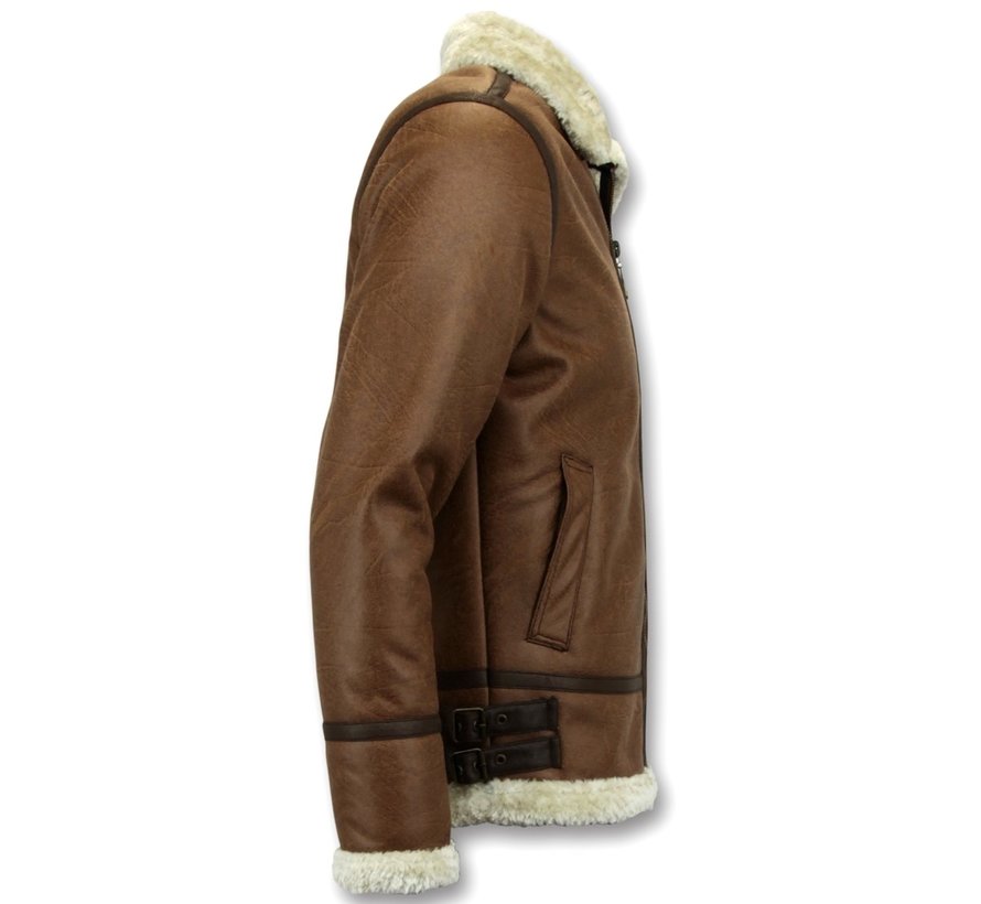 Shearling jacket - Lammy Coat - Bruin