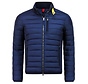 Heren Slim Fit Korte Jas - Navy