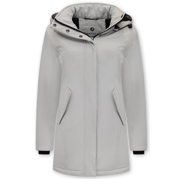 Matogla Parka Dames Winterjas - Slim Fit - Beige