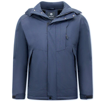 Beluomo Casual Winddichte Winterjas Mannen - Blauw