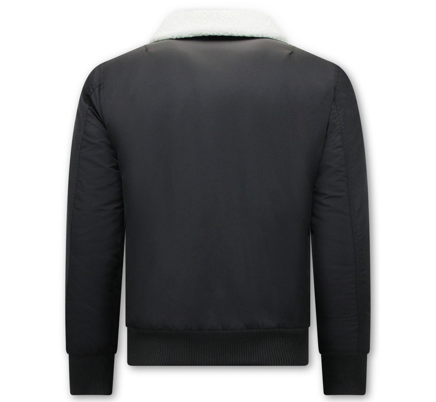 Casual  Bomber Jack Heren - Zwart