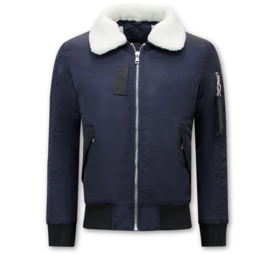 Casual  Bomber Jack Mannen - Blauw