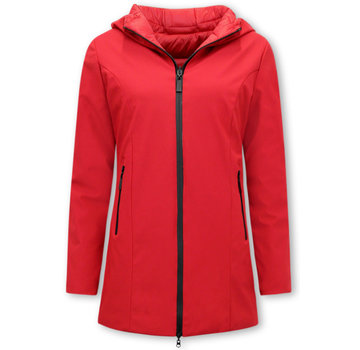 Gentile Bellini Parka Double Face Dames Jassen - Slim Fit  - Rood