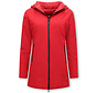 Parka Double Face Dames Jassen - Slim Fit  - Rood