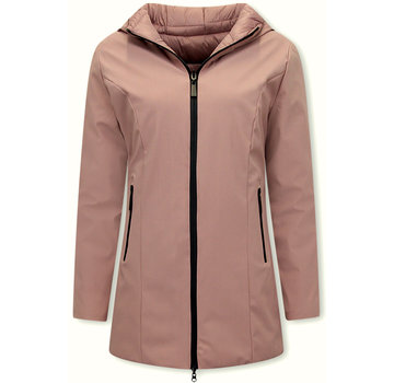 Gentile Bellini Parka Double Face Dames Jassen - Slim Fit  - Pink