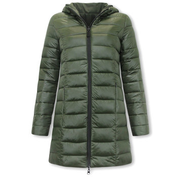 Gentile Bellini Parka Dubbelzijdige Dames Jassen - Slim Fit  - Groen