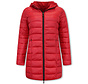 Parka Dubbelzijdige Dames Jassen - Slim Fit - Rood