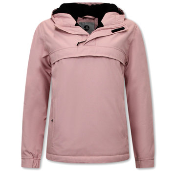 Matogla Dames Anorak Jas Voor Over het Hoofd – Roze