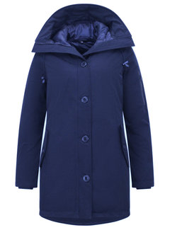 TheBrand Winterjas Dames Waterdicht met Capuchon - Blauw